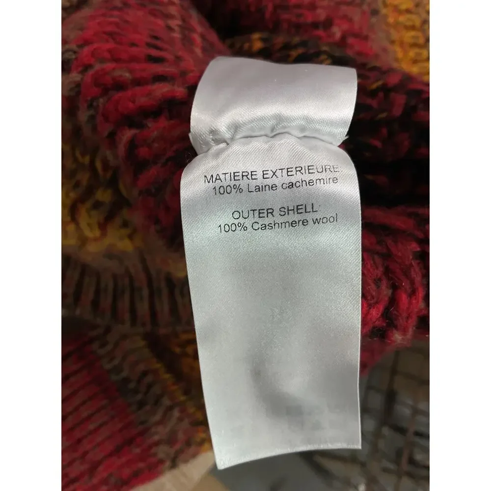 Chloe Striped Multi Cashmere Sweater Size XS